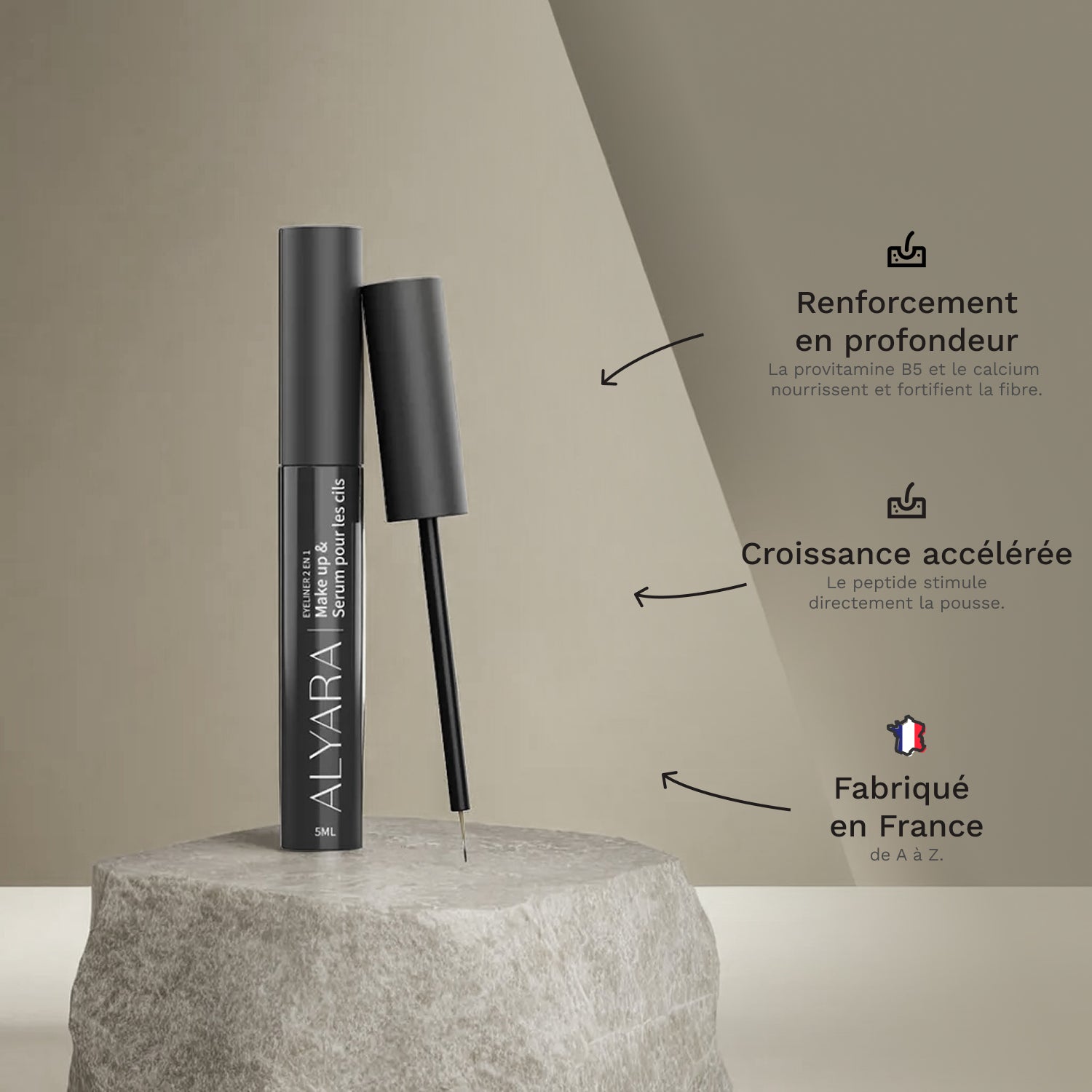 Eyeliner 2 en 1 - Extra Black & Croissance